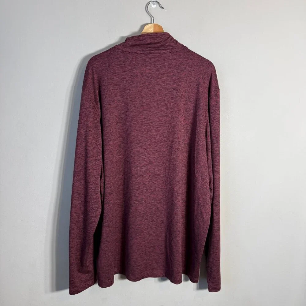 ZeroXposur 1/4 Zip Pullover Jacket Men's XXL Maroon Quick Dry Performance Wear